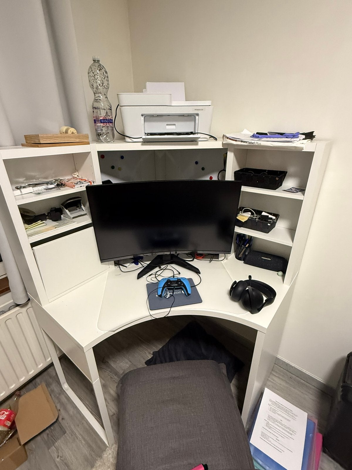 Hoekbureau ikea Micke, Maison & Meubles, Enlèvement, Comme neuf, IKEA, Bureau d'angle