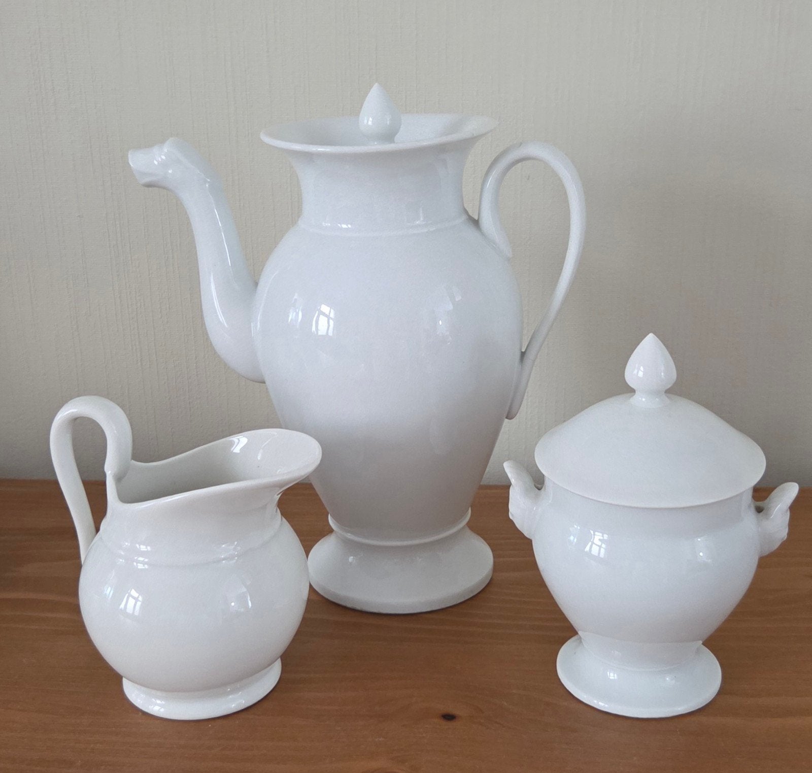 Porcelaine blanche de style Empire, parfait état, Antiquités & Art, Antiquités | Services (vaisselle) complet, Enlèvement