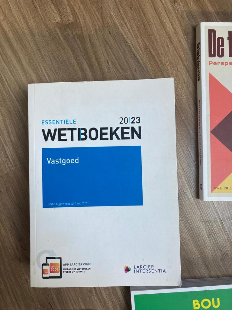 Essentiële Wetboeken Vastgoed 2023 – Larcier Intersentia, Enlèvement ou Envoi, Comme neuf, Enseignement supérieur professionnel