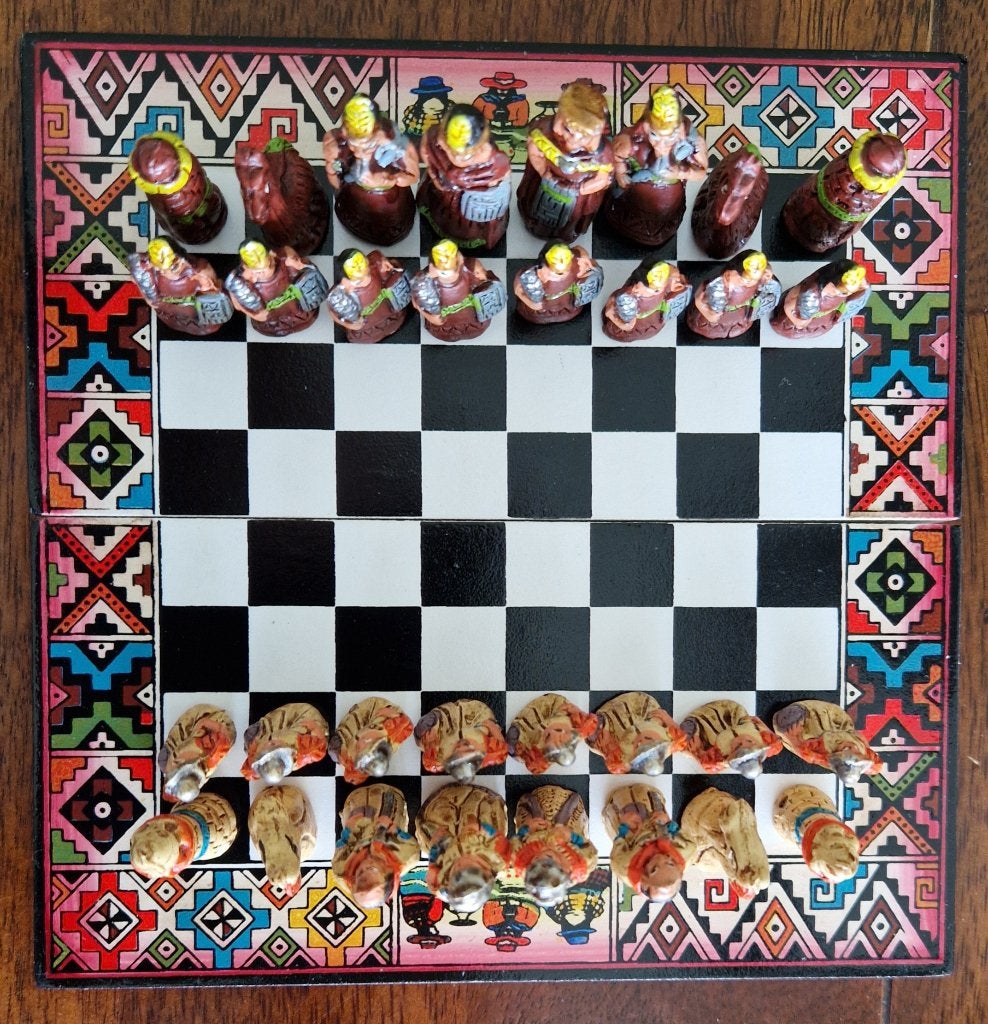 Petit jeu d'échecs du Pérou - Fait main - Neuf, 1 ou 2 joueurs, Envoi, Neuf