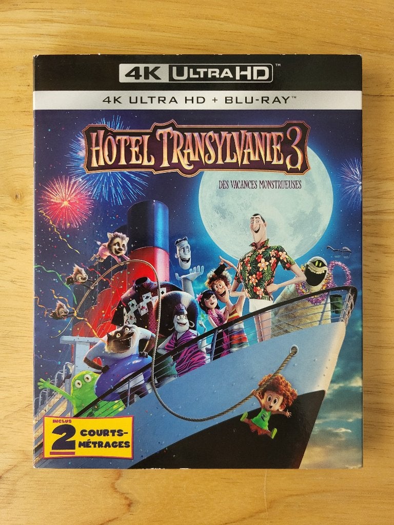 Blu-Ray 4K Hôtel Transylvanie 3, CD & DVD, Avec suppléments, Allemand, Film, Enlèvement