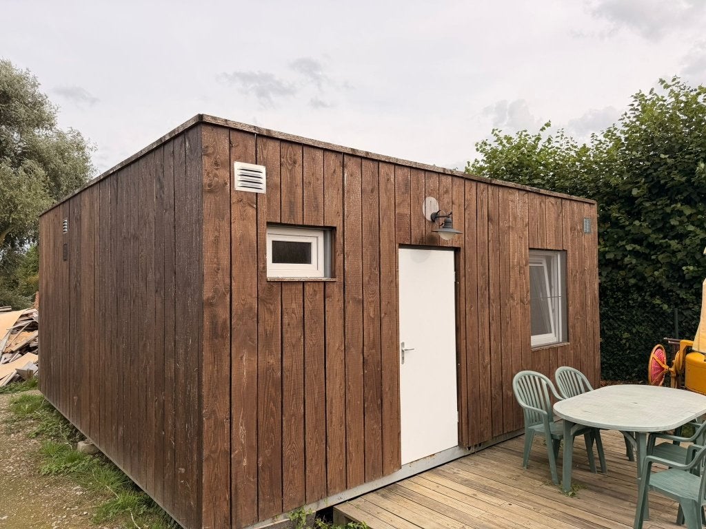 Wooncontainer  6mx6m met airco, Ophalen