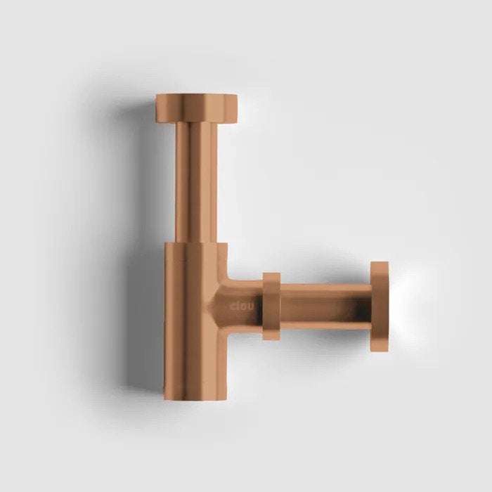 Minisiphone/siphon à tasse Clou 1 1/4" - Cuivre brossé, Enlèvement, Comme neuf, Cuivre