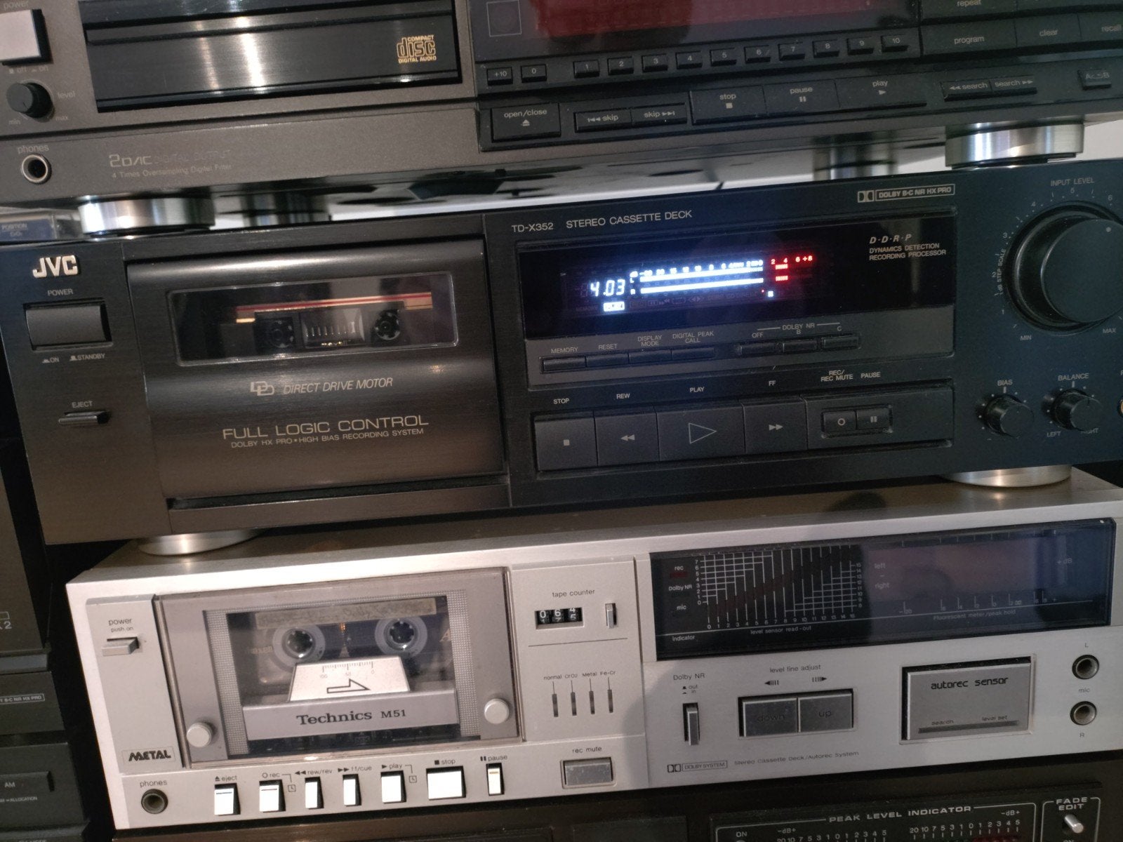 JVC Td-x352 Direct Drive, TV, Hi-fi & Vidéo, Enlèvement, Simple, JVC