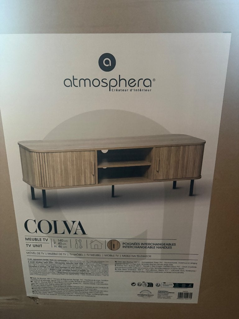 Meuble TV, Huis en Inrichting, Kasten |Televisiemeubels, Ophalen, 100 tot 150 cm, Bois, Nieuw