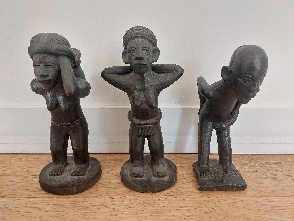Terracota beeldjes - Chokwe - Congo - 1920, Ophalen, Beeld