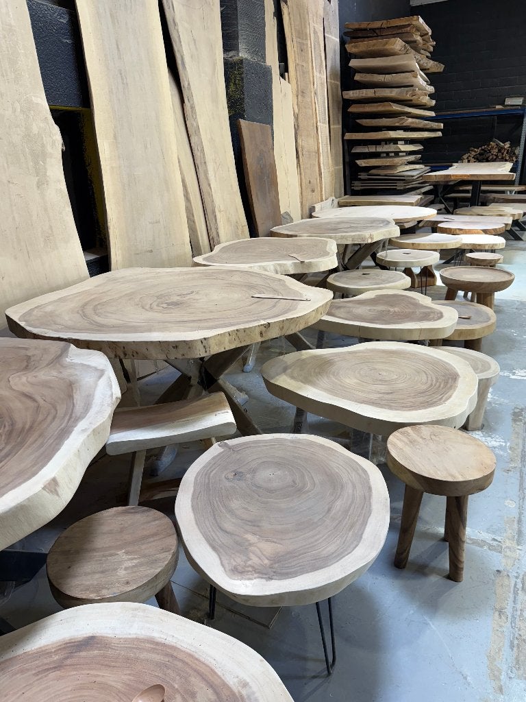 Tables à café uniques en bois massif | Brabawoods, Maison & Meubles, Neuf, Chêne, Info@boomstamtafel.net, Enlèvement
