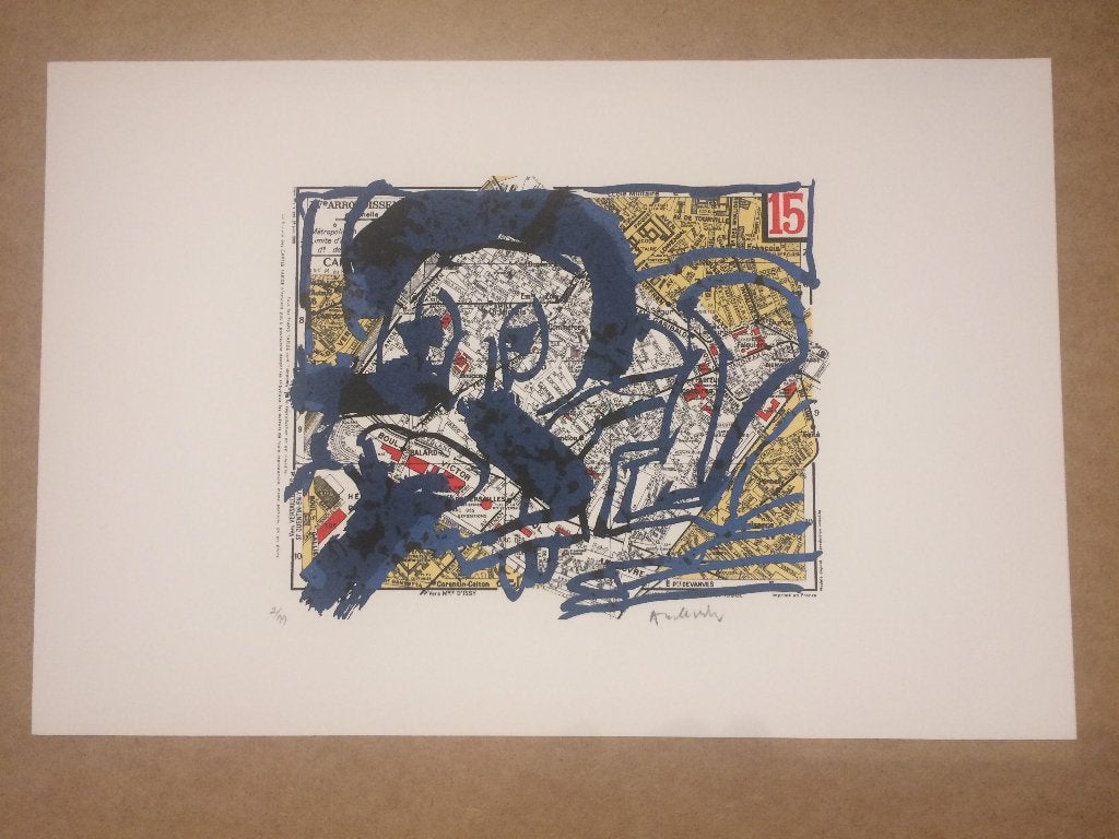 Alechinsky - 15ème arrondissement de Paris (2/99), Antiquités & Art, Enlèvement ou Envoi, Numéroté, Abstrait, Lithographie