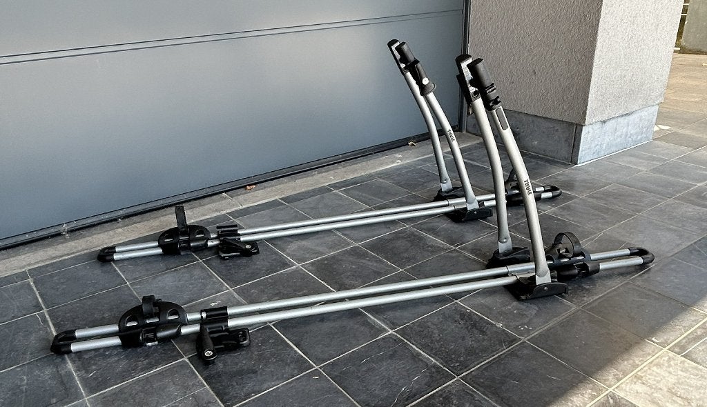 2 Thule Freeride fietsendragers dak, Enlèvement, 2 vélos, Comme neuf, Galerie de toit