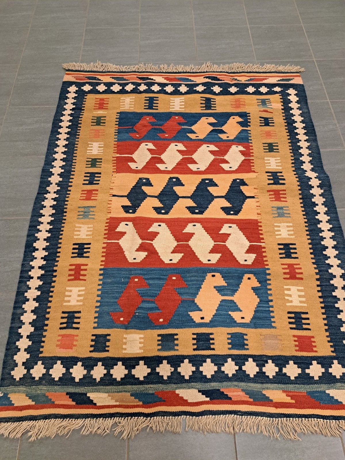 Perzisch Kelim – Handgemaakt van wol, 150cm117cm, Ophalen