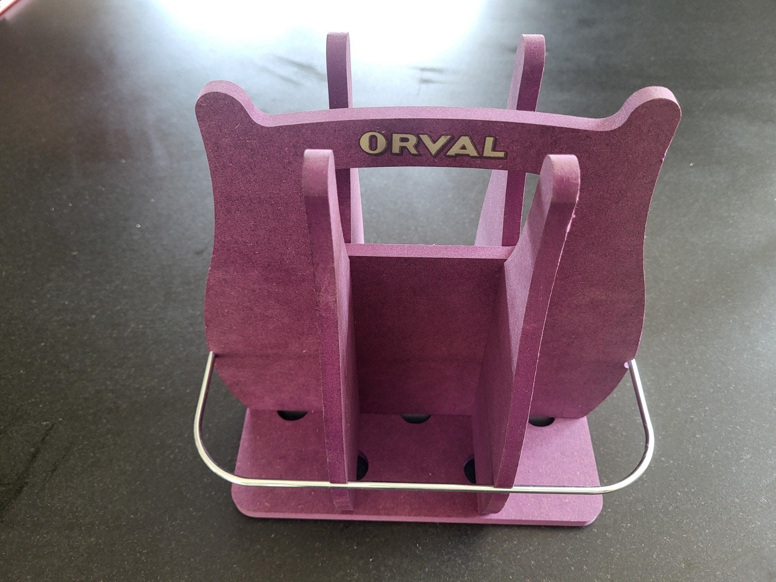 Orval _ Standaard voor 6 flessen, Verzamelen, Ophalen of Verzenden, Nieuw, Reclamebord, Plaat of Schild