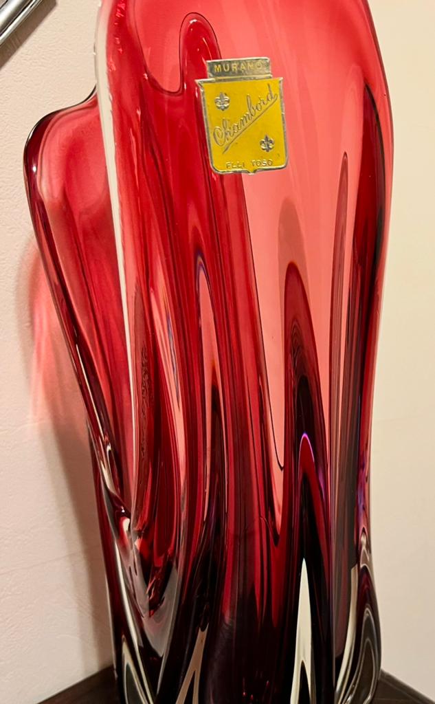 Murano vaas Chambord FLLI Toso,H:52 cm x B:15 cm, Antiek en Kunst, Ophalen