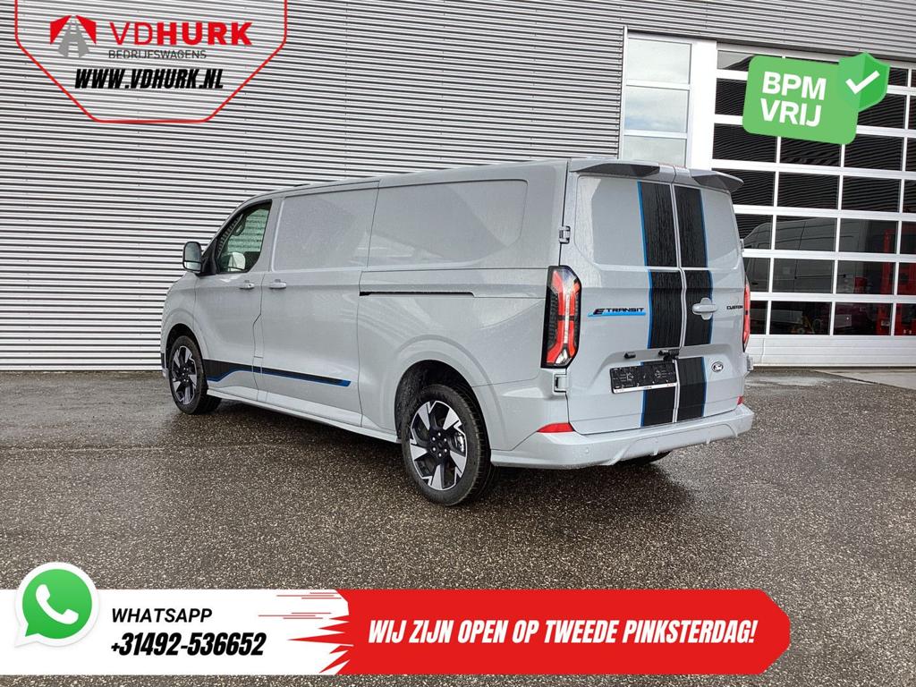 Ford E-Transit Custom Sport L2 330km WLTP LED/ 2x Schuifdeur, Autos, Argent ou Gris, Achat, Entreprise, Carnet d'entretien
