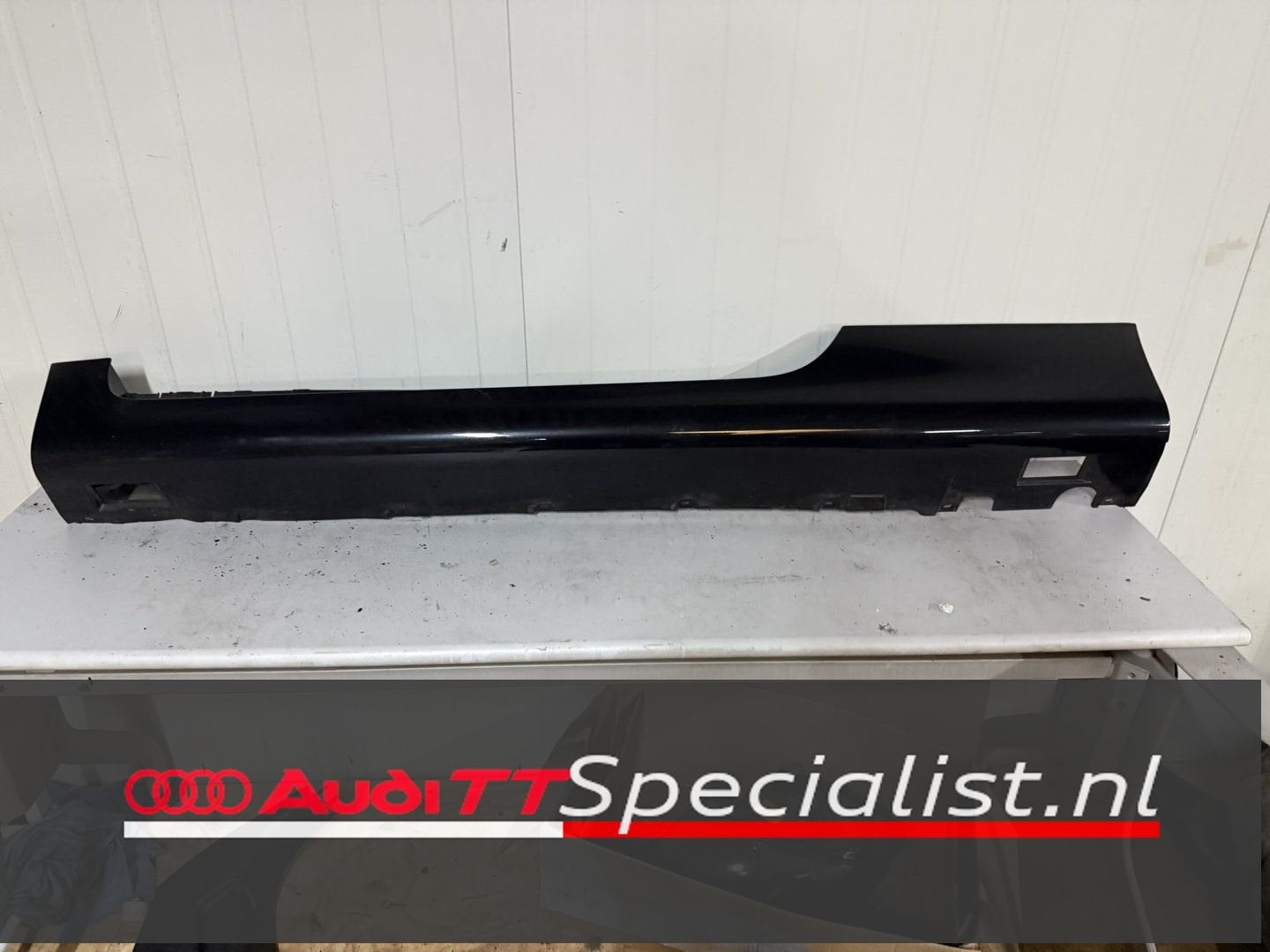 Zijskirt/Sideskirt zwart LZ9Y links Audi TT MK2 8J, -, Audi, Utilisé, -