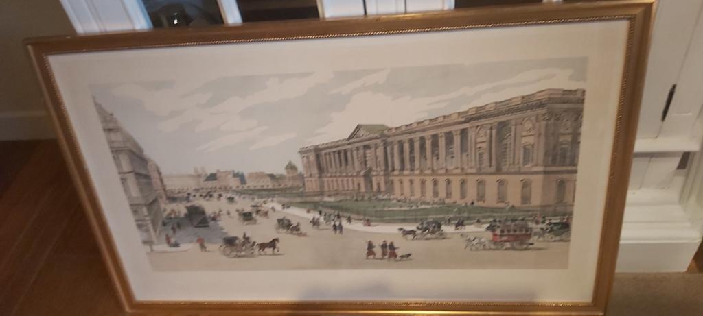 Grote kader met glas, Antiek en Kunst, Ophalen