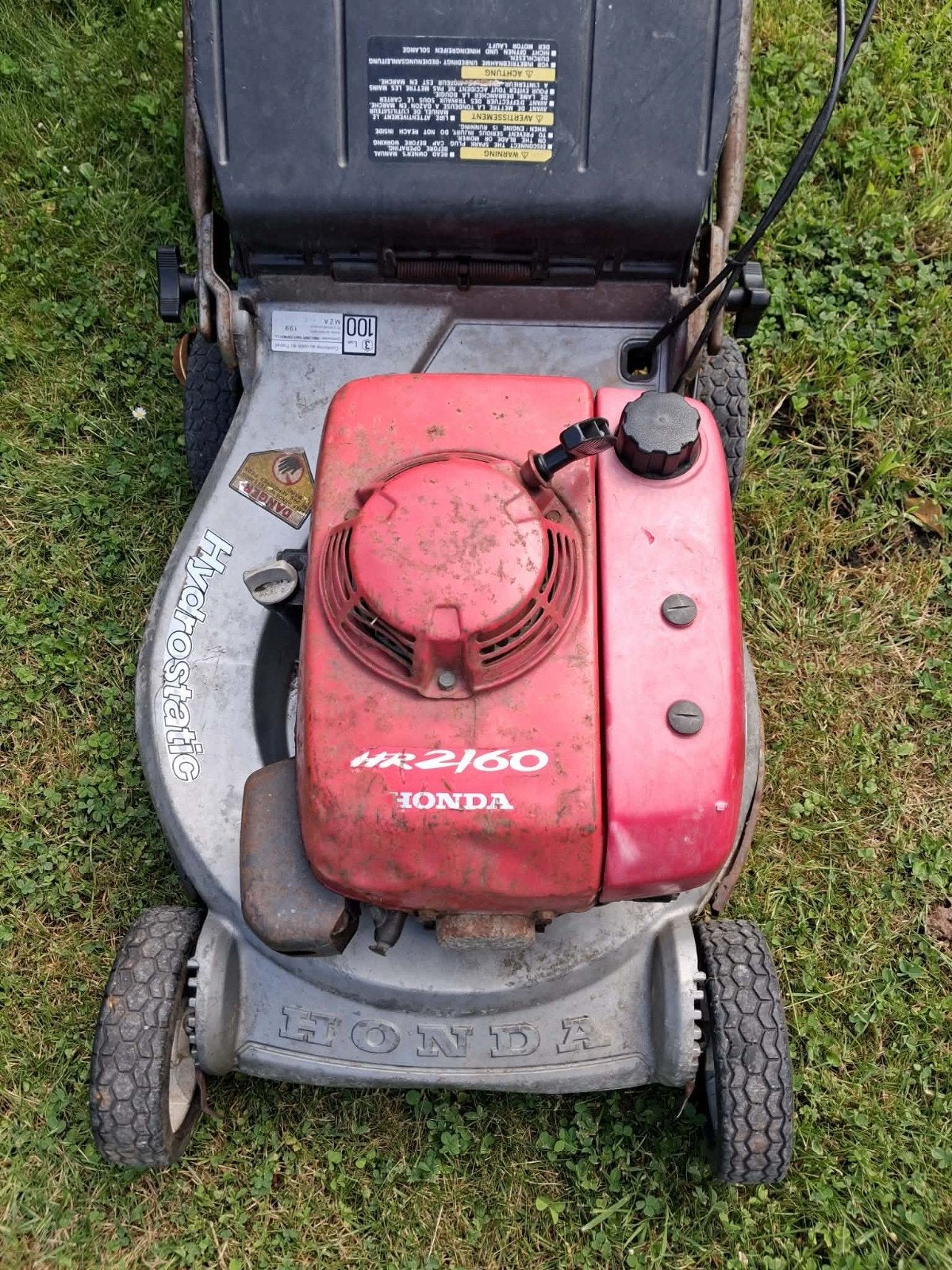Tondeuse honda hr2160