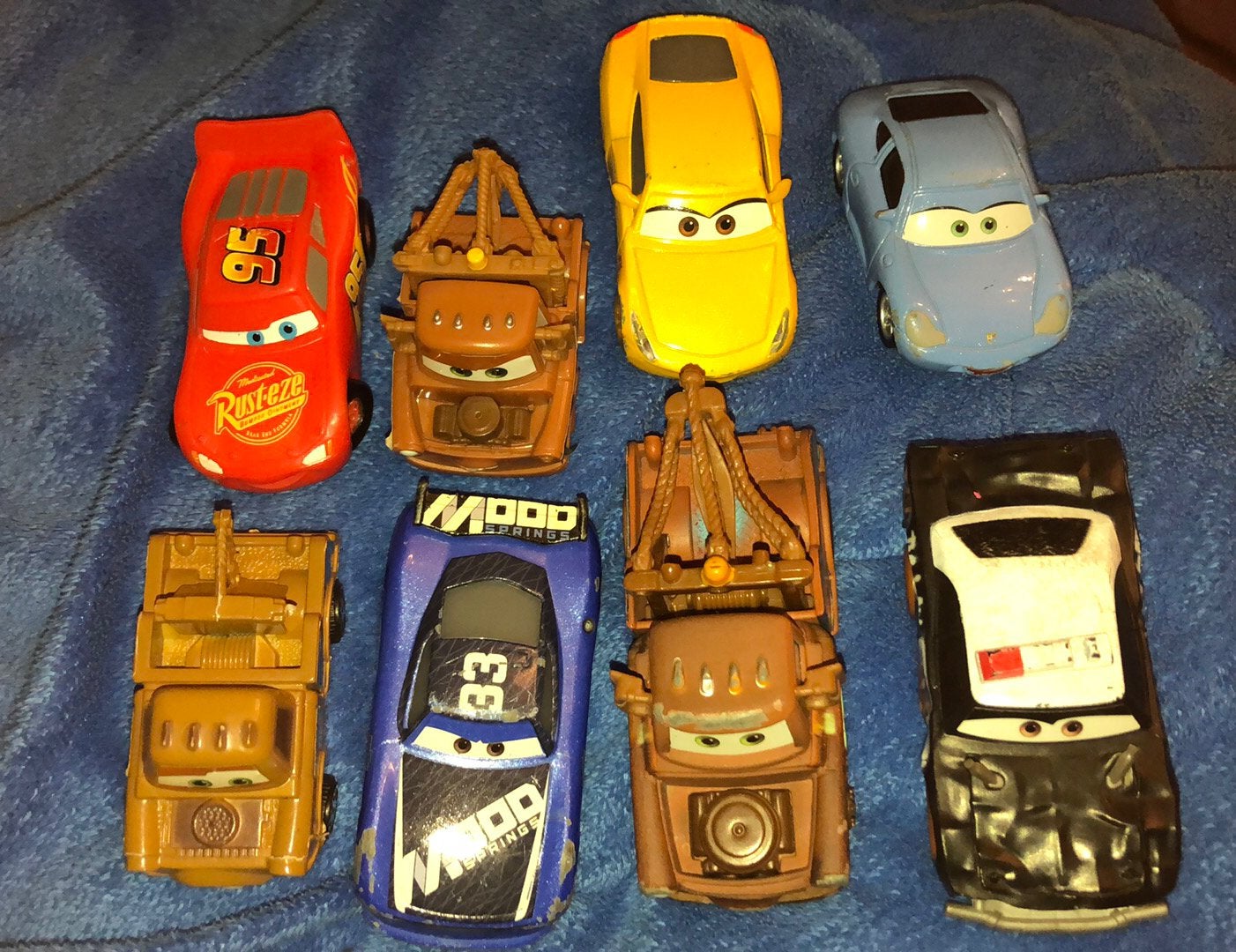 8 auto's, auto's, Disney Pixar, Gebruikt
