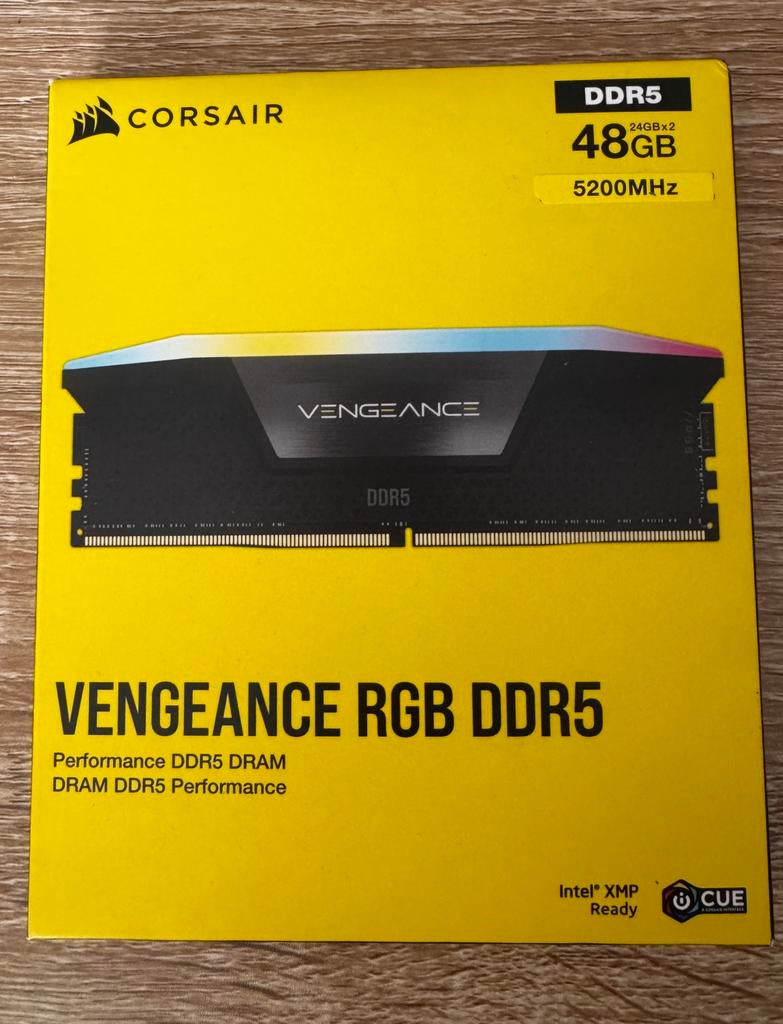 Corsair Vengeance RGB DDR5 48 GB (2x24), Ophalen, Nieuw, DDR5