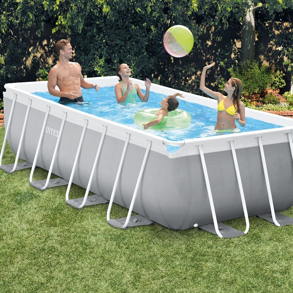 Piscine Intex Prism Frame 4  2  1 m complète + chauffage, Jardin & Terrasse, Piscines, Comme neuf, Piscines hors sol, 80 à 120 cm