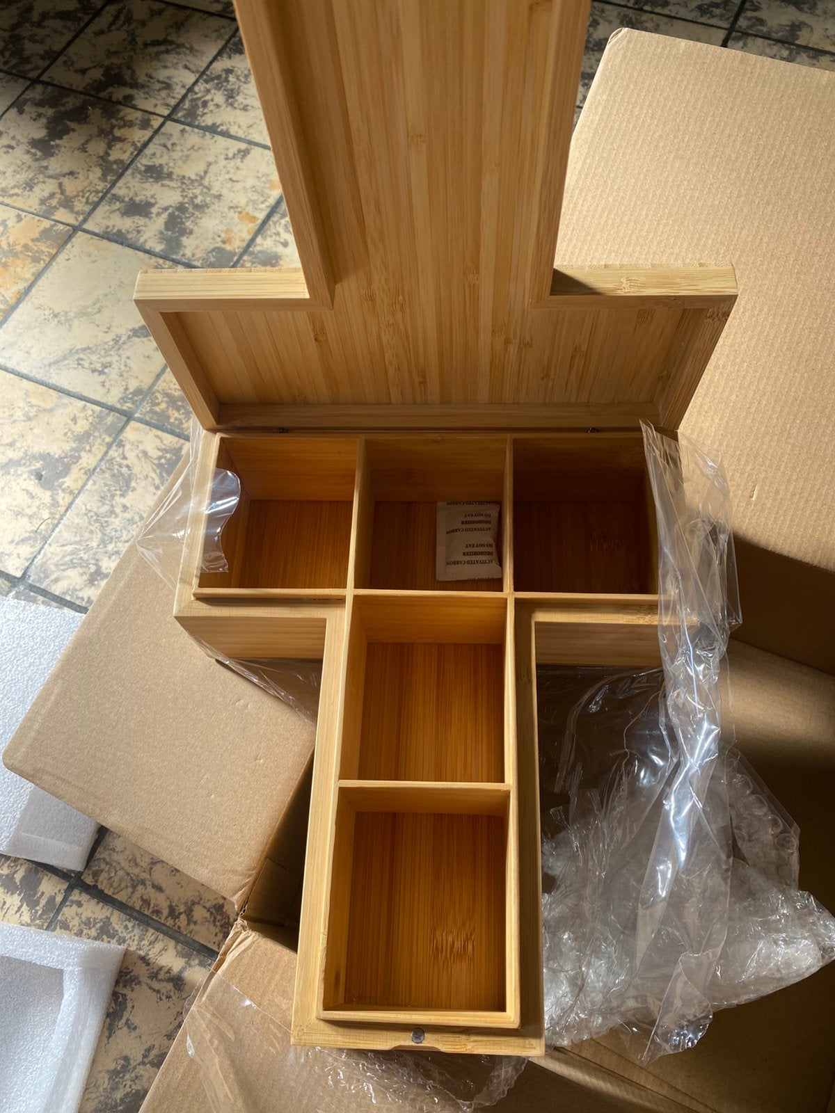 Thee doos opbergbox nieuw, Verzamelen, Blikken, Ophalen of Verzenden, Nieuw, Thee