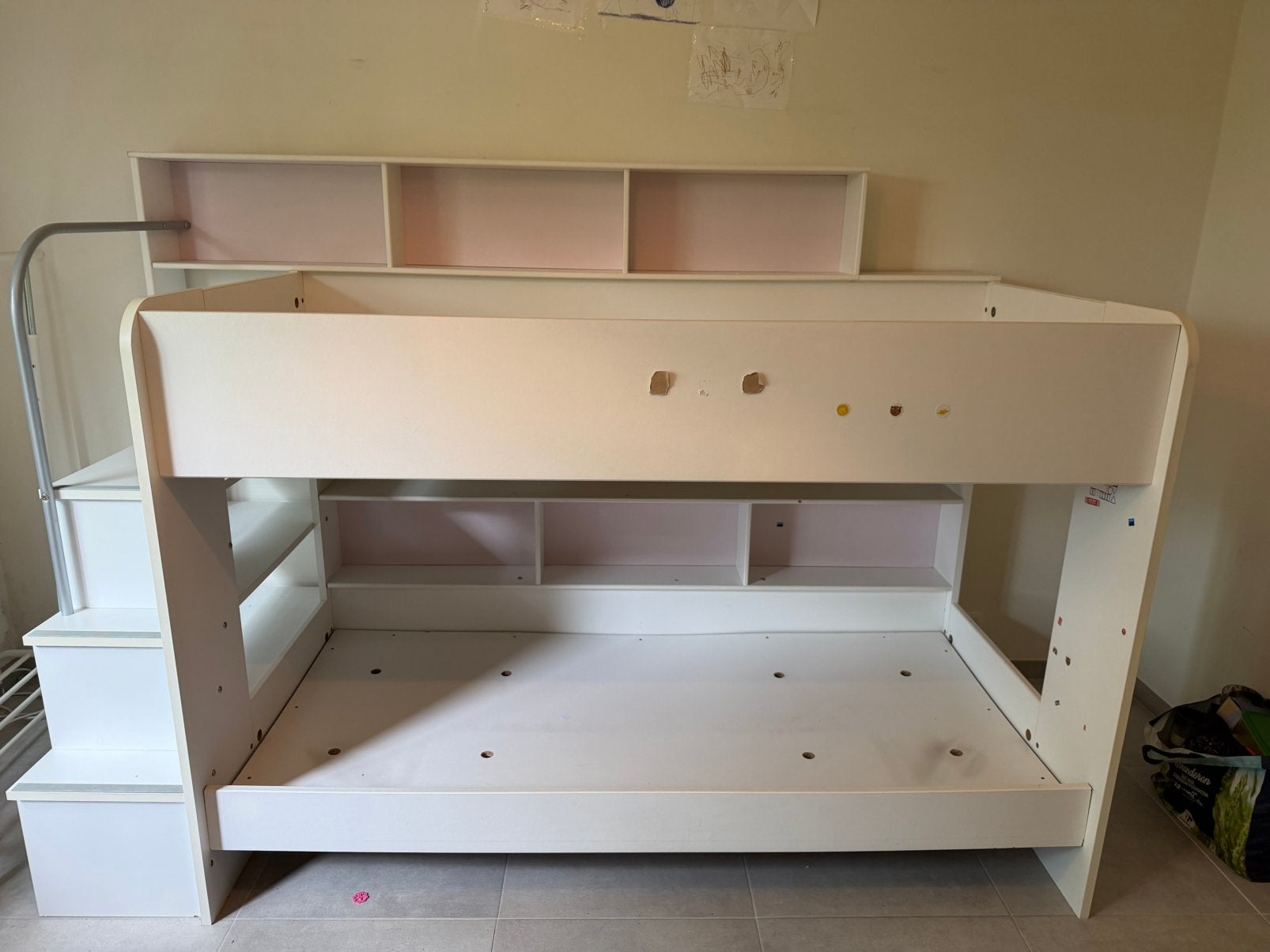 Bed gratis af te halen hoogslaper stapelbed, Ophalen, Zo goed als nieuw, Hoogslaper