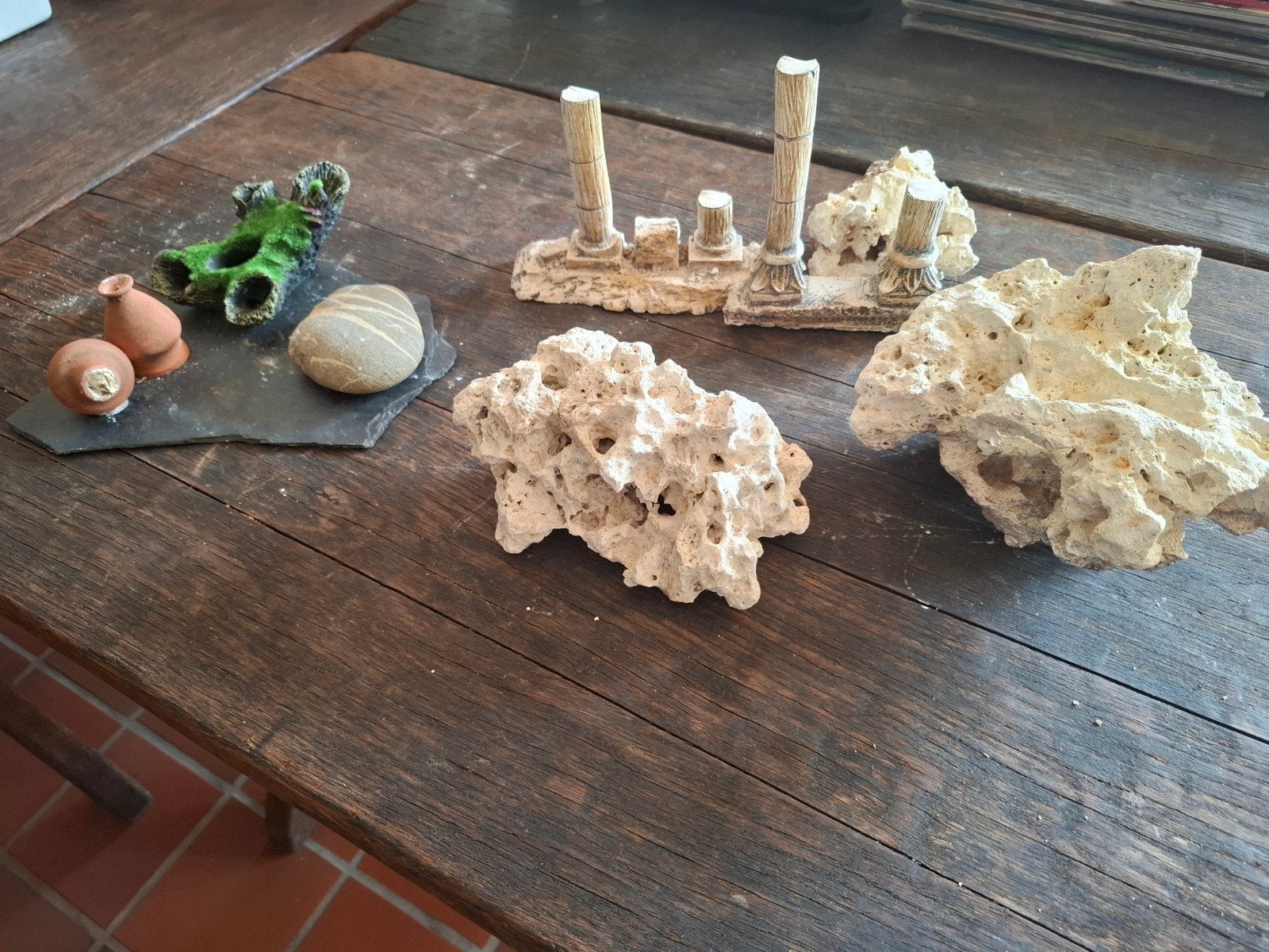 aquarium decoratie, en andere artik, Dieren en Toebehoren, Ophalen, Decoratie