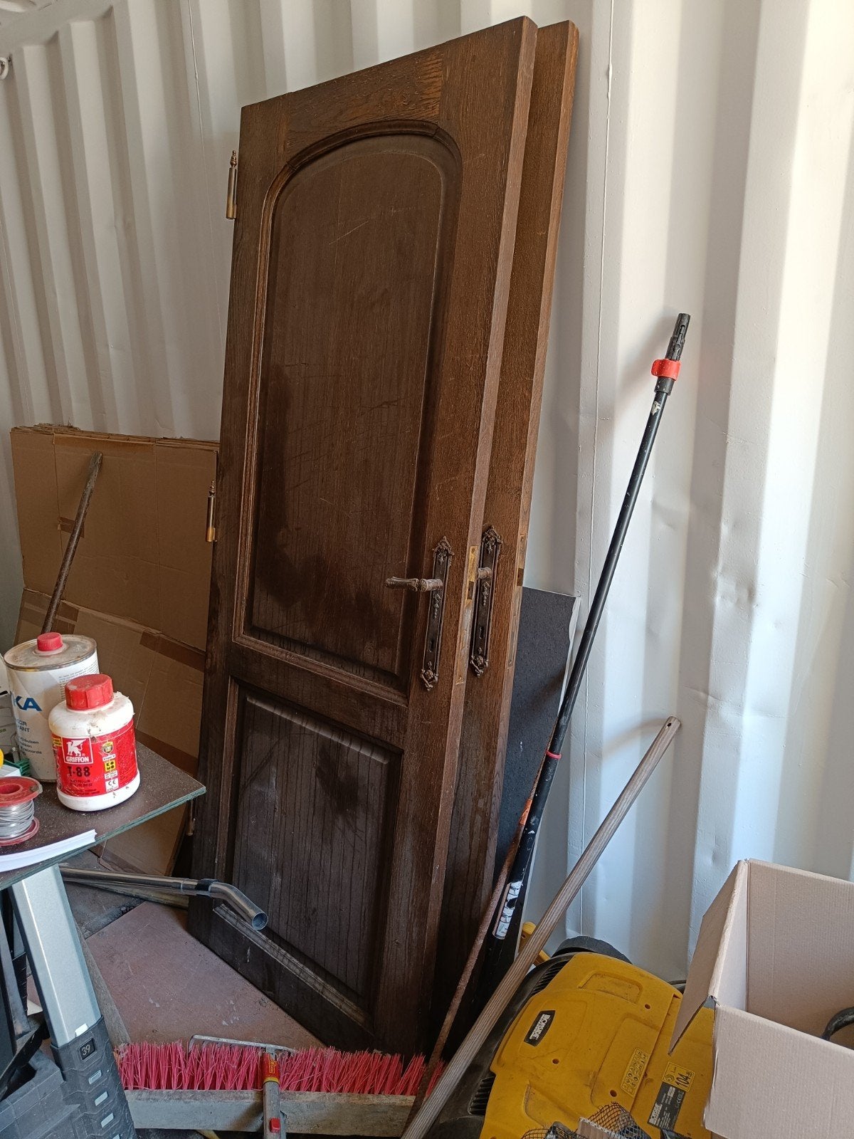 2 Massief eiken binnendeuren, Doe-het-zelf en Bouw, Deuren en Vliegenramen, Ophalen