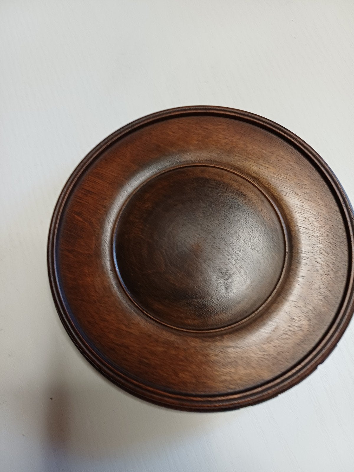 Houten onderzetter Aziatische vaas of pot  16 cm, Antiek en Kunst, Ophalen, Vaas
