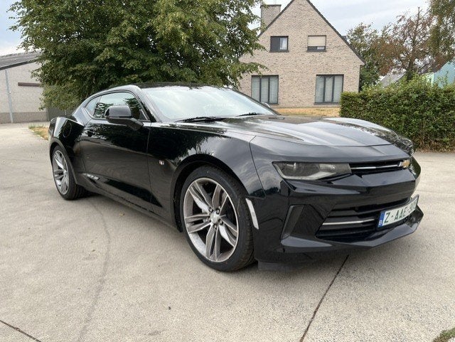Chevrolet Camaro Coupe AUT 2.0 benzine MET navi EN leder, Auto's, Automaat, Zwart, Leder, Bedrijf