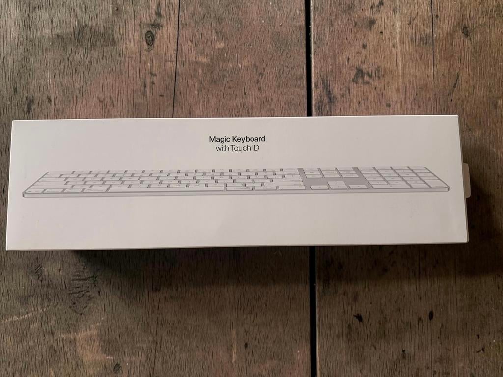 Apple toetsenbord nummeriek met touch id, Computers en Software, Toetsenborden, Ophalen of Verzenden, Azerty, Nieuw, Draadloos