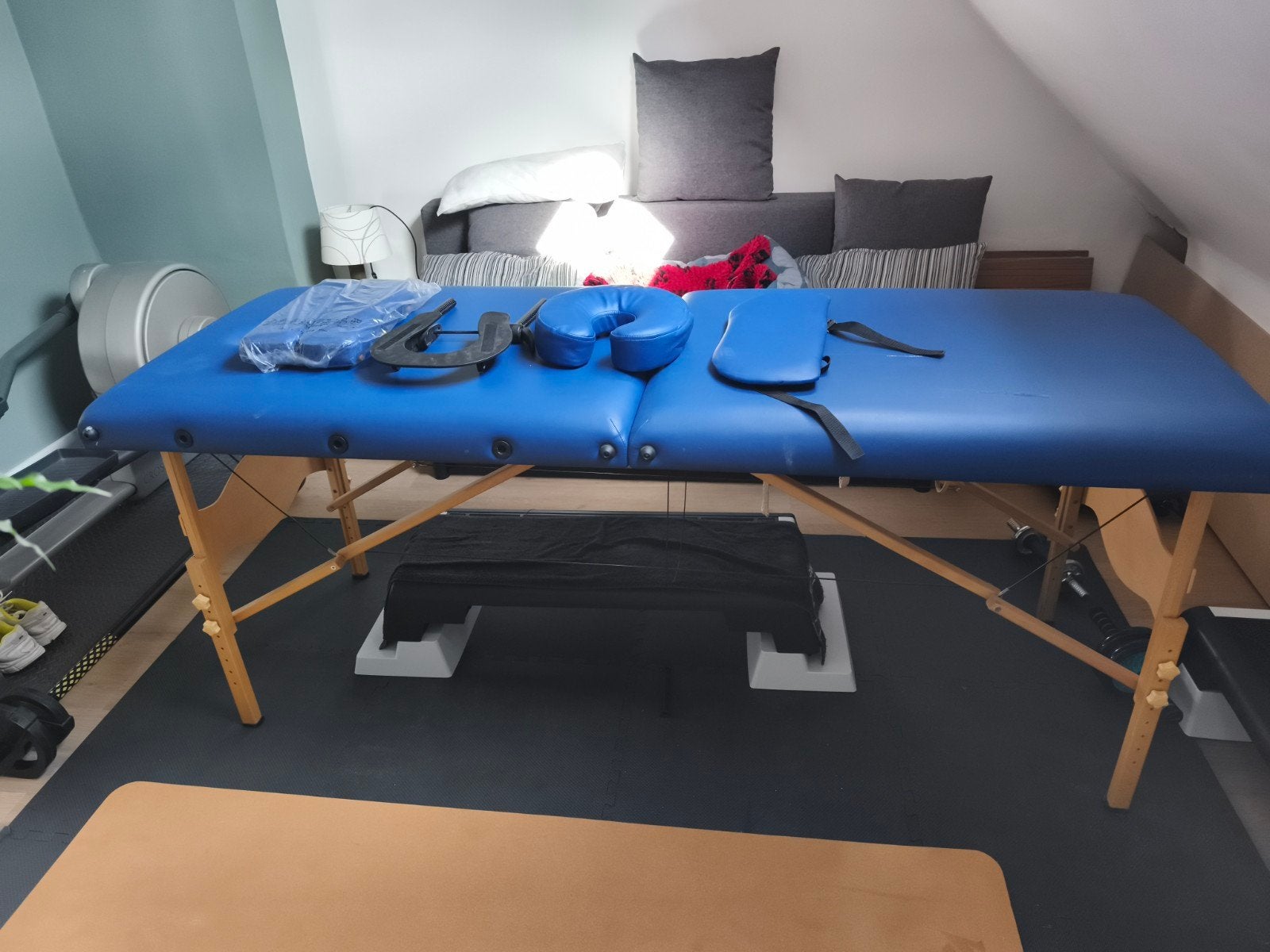 massage tafel met accessoires, Ophalen, Gebruikt, Massagetafel