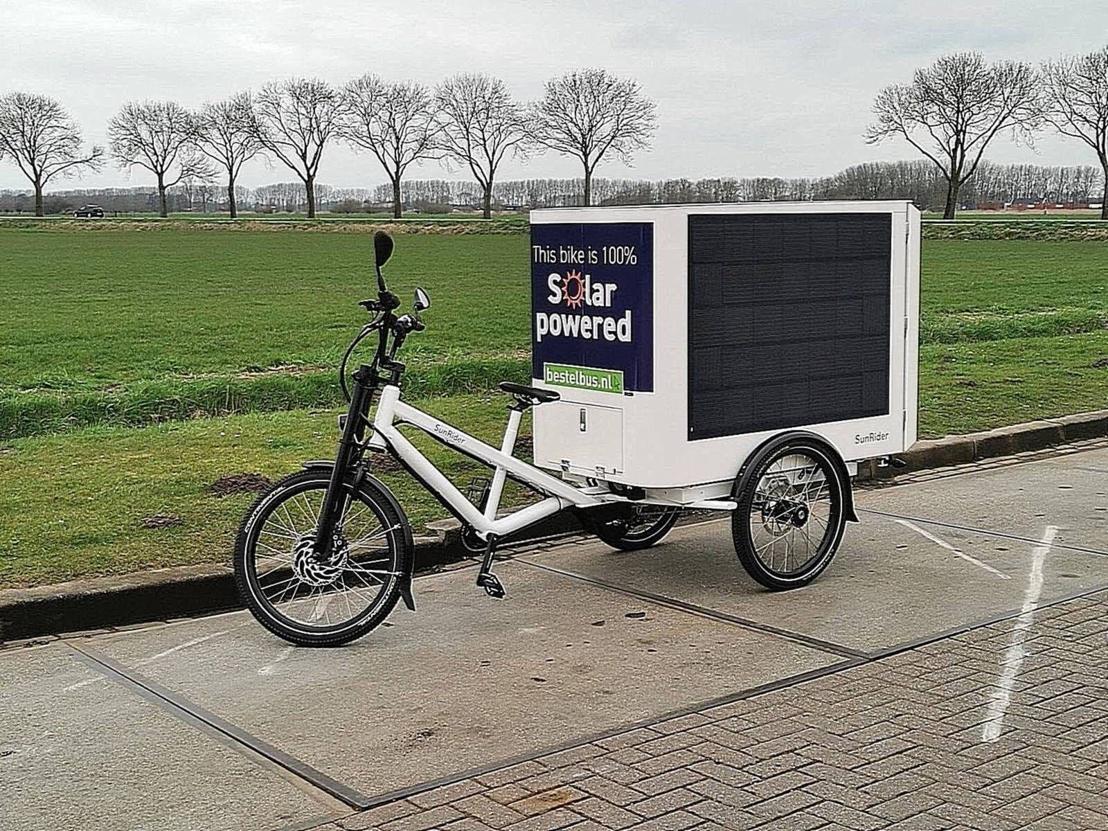 SUNRIDER - SOLAR POWERED Cargobike Elektrische Vrachtfiets, Overige merken, -, -, Nieuw