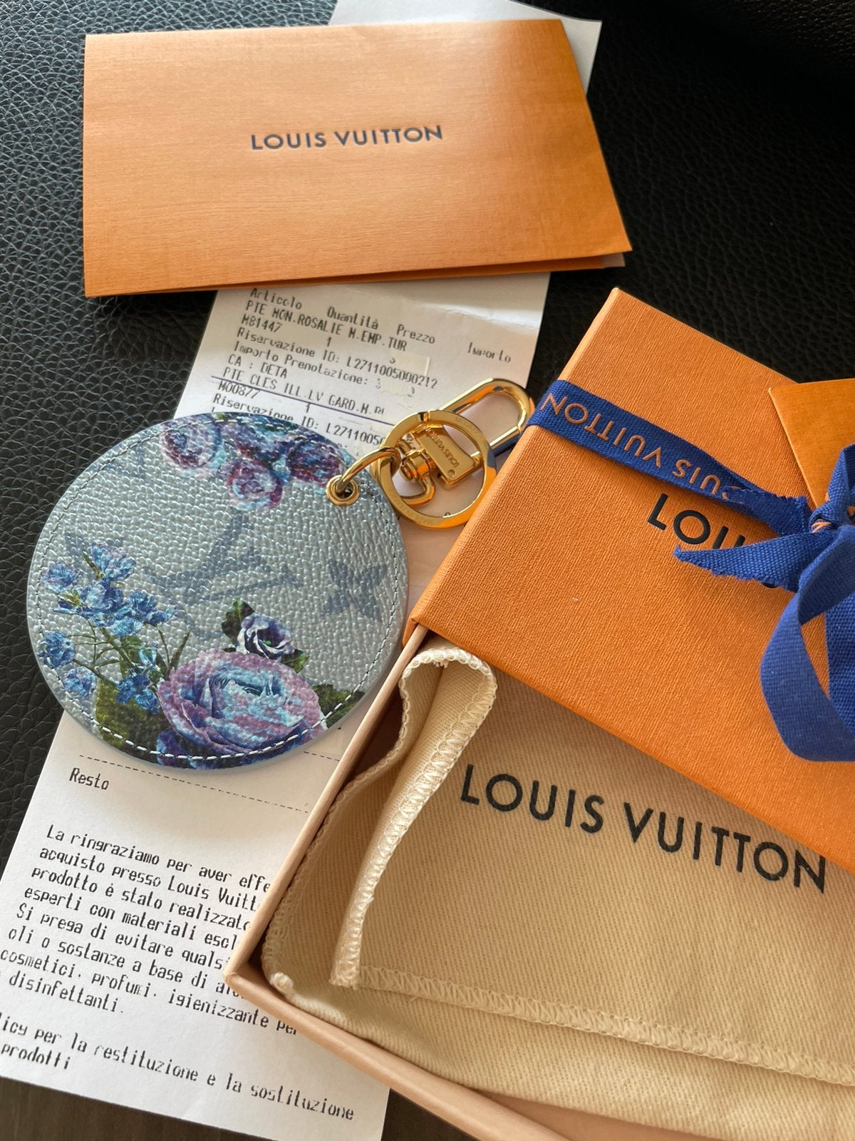Louis Vuitton Garden keychain /bagcharm met aankoopbon, Ophalen, Nieuw, Merk