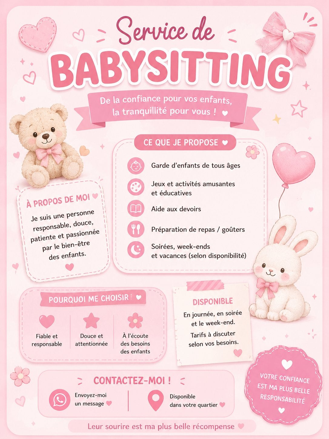 Job étudiant babysitting