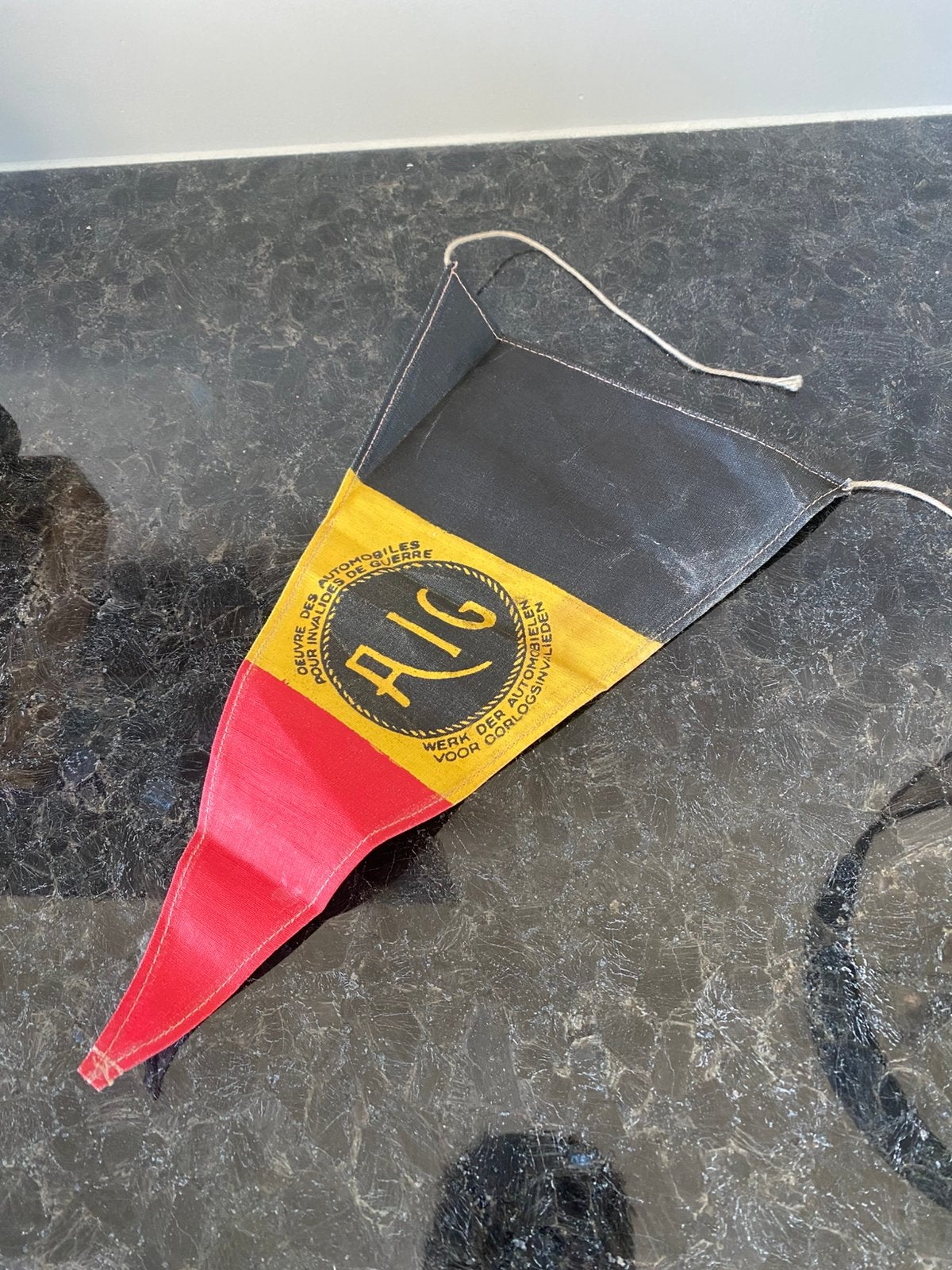 WOI Wimpel Oldtimer oorlog auto Vlag, Verzamelen, Militaria | Algemeen, Ophalen of Verzenden