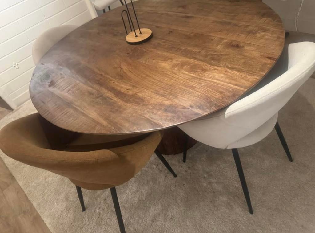 Eet tafel met 6 stoelen, Enlèvement, Comme neuf