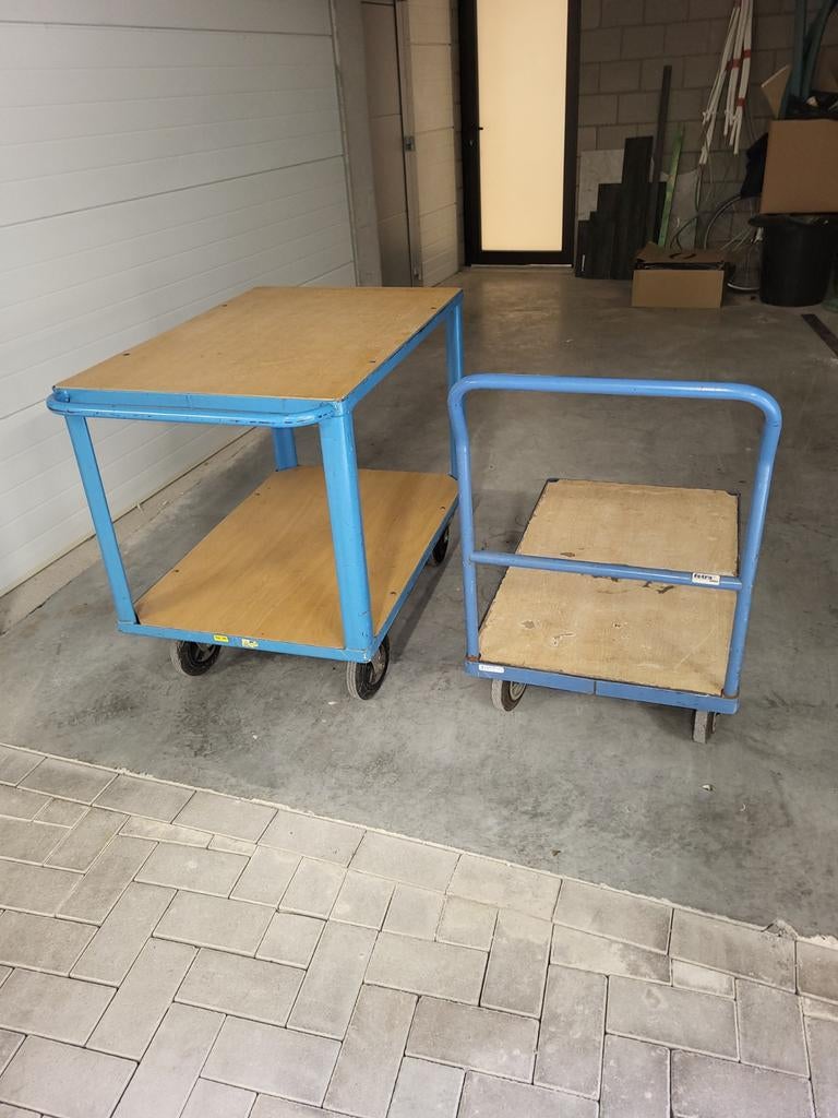 Magazijnkar, transportkar setra, Ophalen, Transportkar
