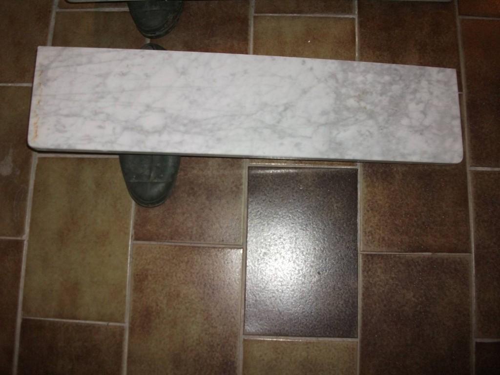 witte marmer, 75x18x2cm,afgerond,vanaf 49€ bieden,, Doe-het-zelf en Bouw, Ophalen, Nieuw, Overige materialen, Vensterbanken