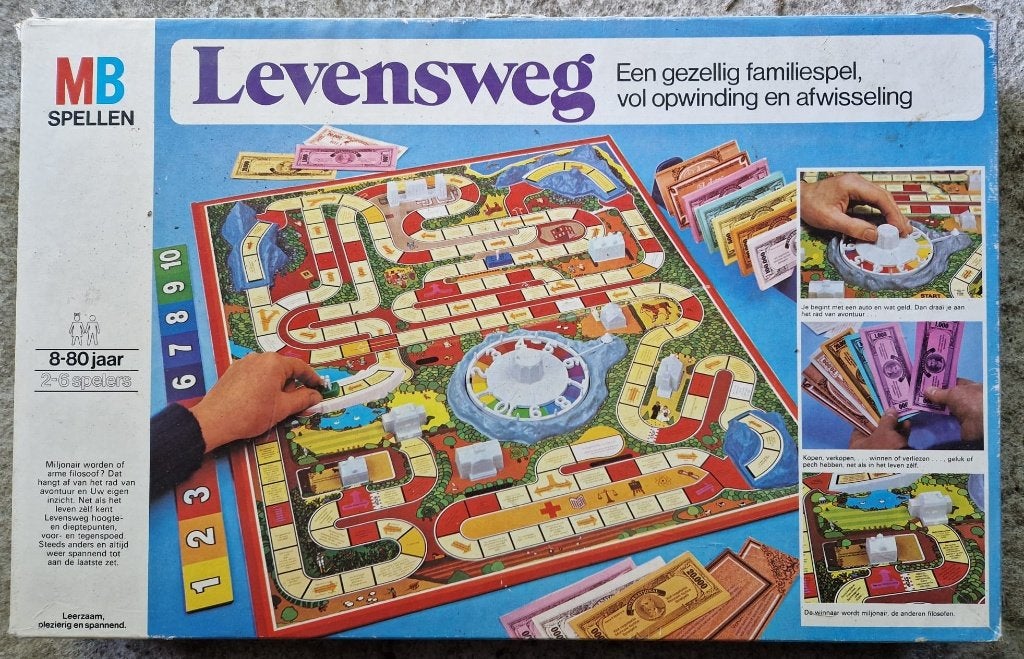 Retrospel Levensweg, Hobby en Vrije tijd, Ophalen of Verzenden, Gebruikt, MB