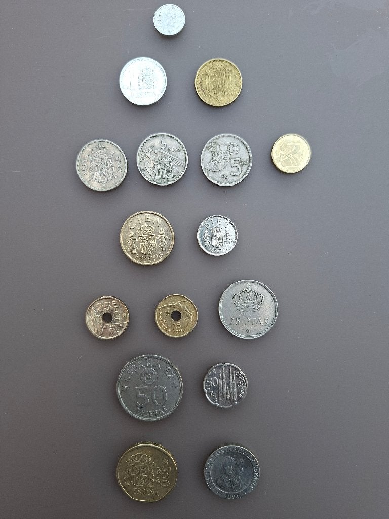 16 Spaanse munten, Ophalen, Losse munt