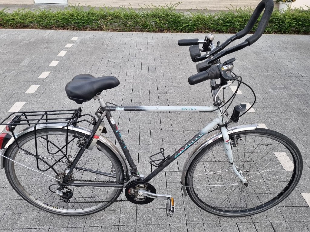 Herenfiets Gazelle, Velgrem, Versnellingen, Ophalen of Verzenden, 57 tot 61 cm