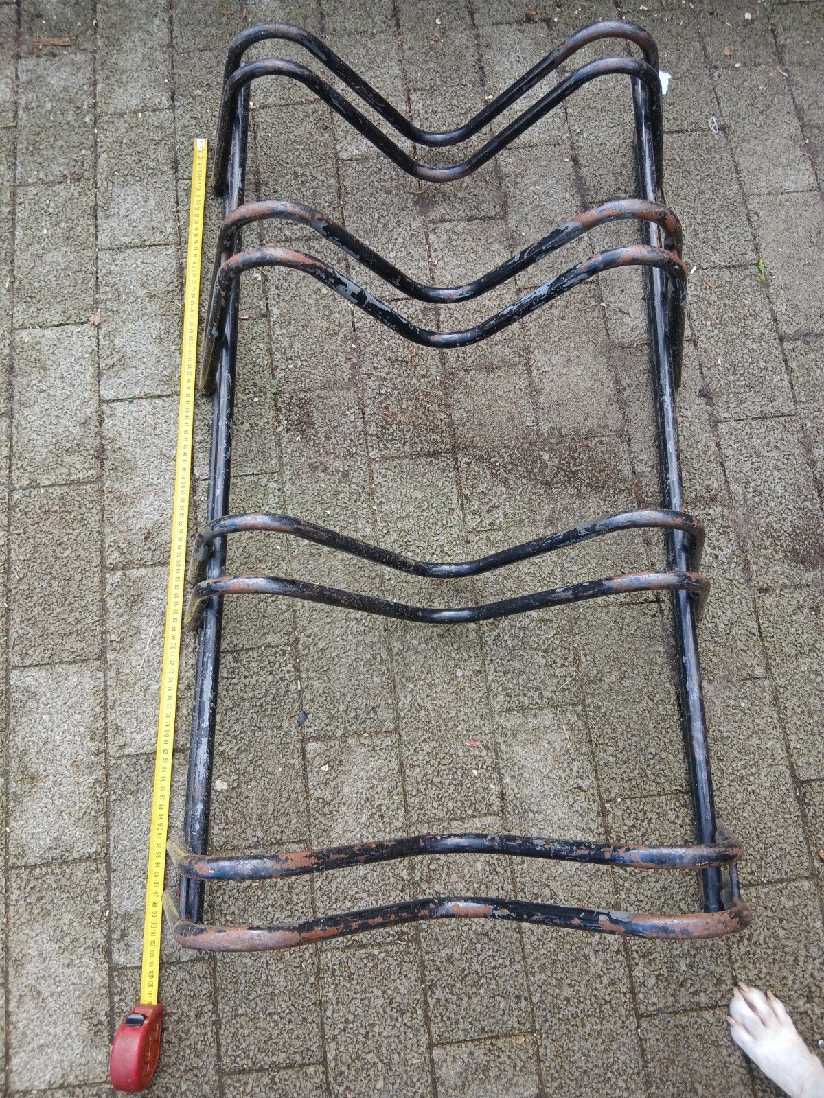 fietsenrek voor 4 fietsen, Ophalen