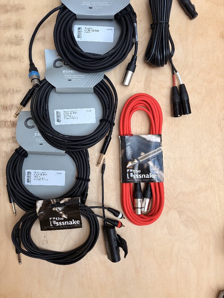 Microfoon kabels XLR en 3,5mm NIEUW, Muziek en Instrumenten, Ophalen of Verzenden, Nieuw, Microfoon