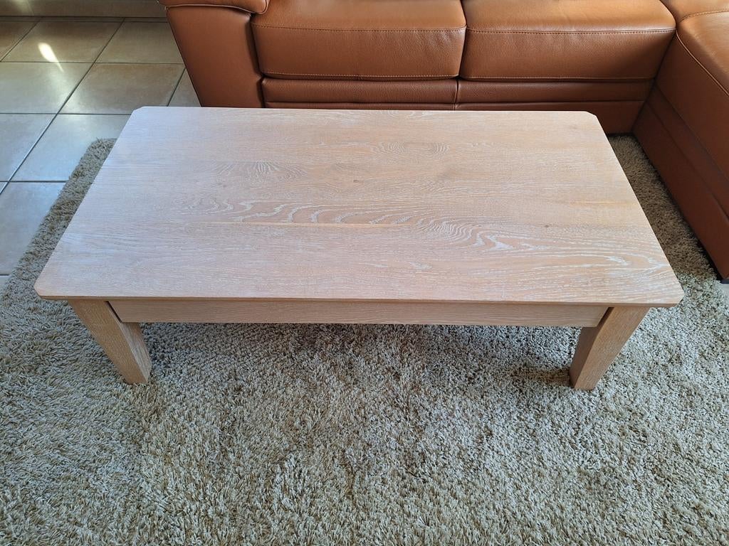 Table de salon en chêne avec tiroir, Enlèvement