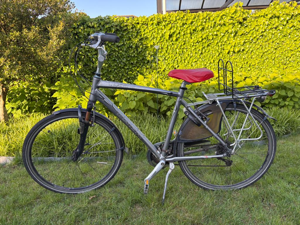 Herenfiets trek( zonder slot), Fietsen en Brommers, Ophalen, Gebruikt
