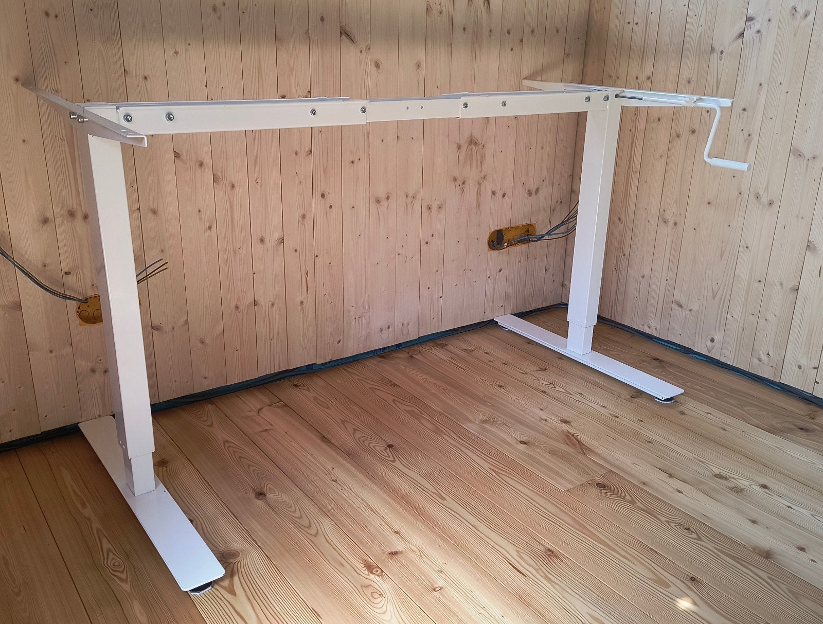 in hoogte verstelbaar onderstel voor (teken)tafel, Huis en Inrichting, Bureaus, Ophalen, Metaal, In hoogte verstelbaar, IKEA