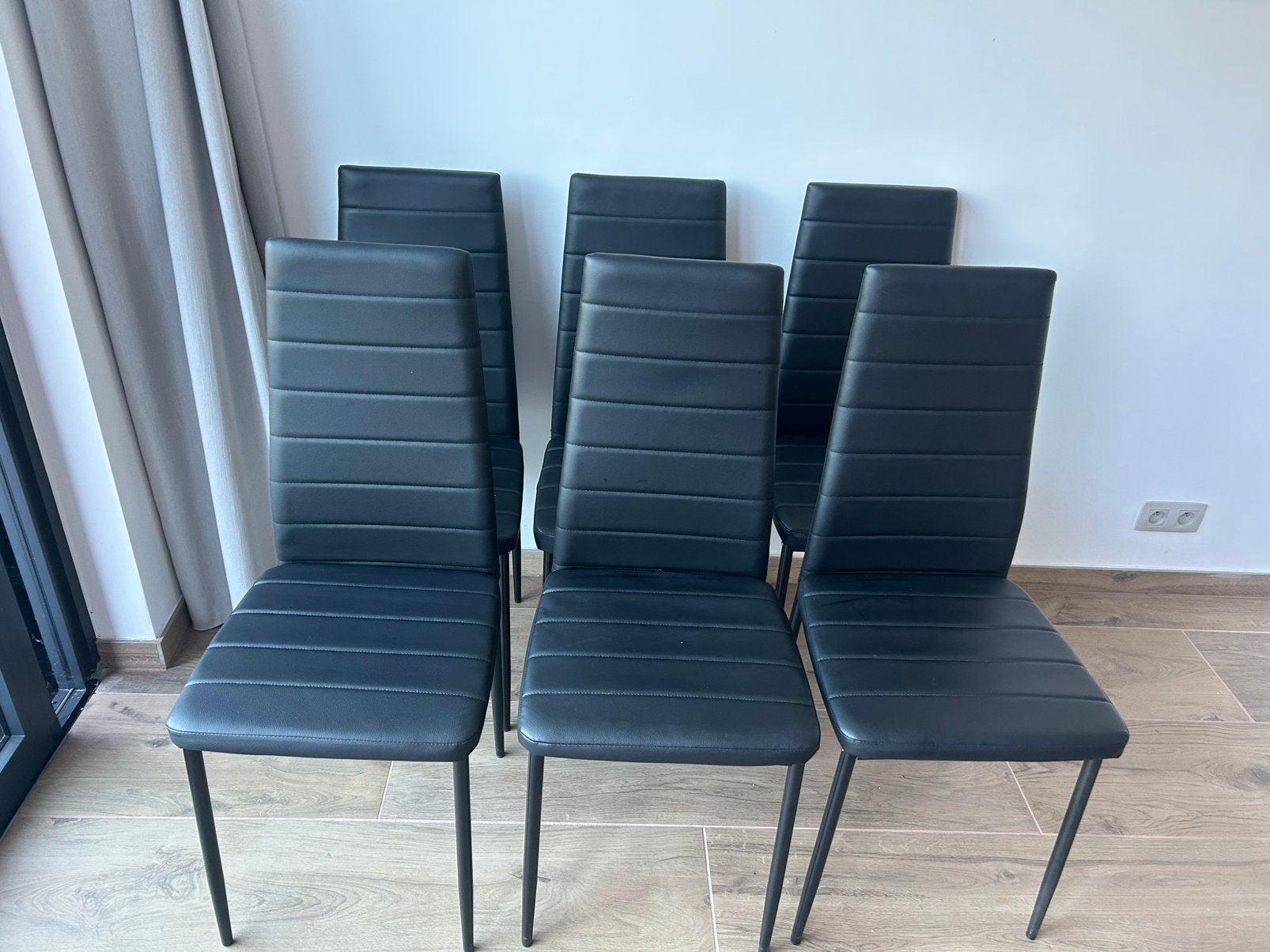 6 stoelen kunstleer te koop, Huis en Inrichting, Ophalen, Zo goed als nieuw