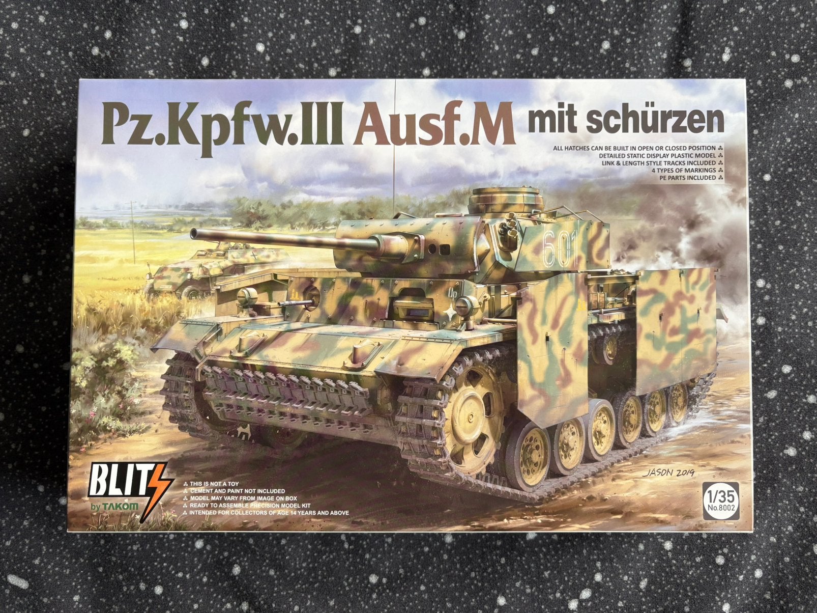 Tank Pz.Kpfw.III Ausf M 1/35 Takom 8002 NIEUW, Hobby & Loisirs créatifs, Neuf, Autres marques, Tank, Enlèvement ou Envoi