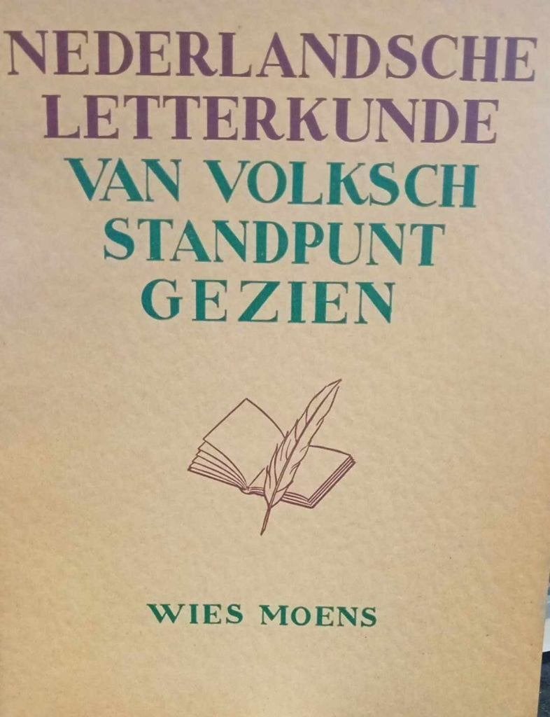 Nederlandsche letterkunde volksch standpunt  - Wies Moens, Ophalen of Verzenden