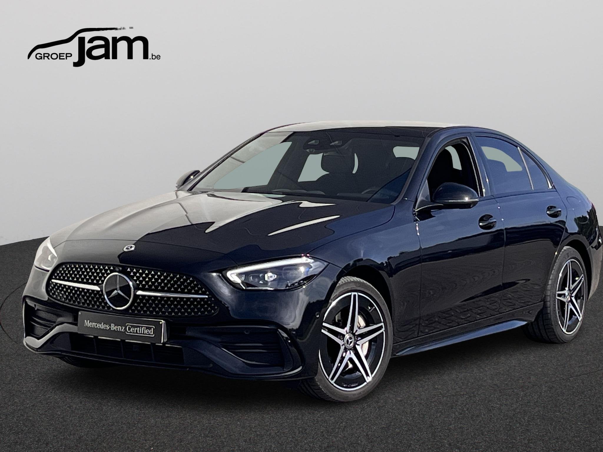 Mercedes-Benz C-Klasse Berline 300 de AMG Line, Auto's, Automaat, 4 cilinders, 2135 kg, Zwart